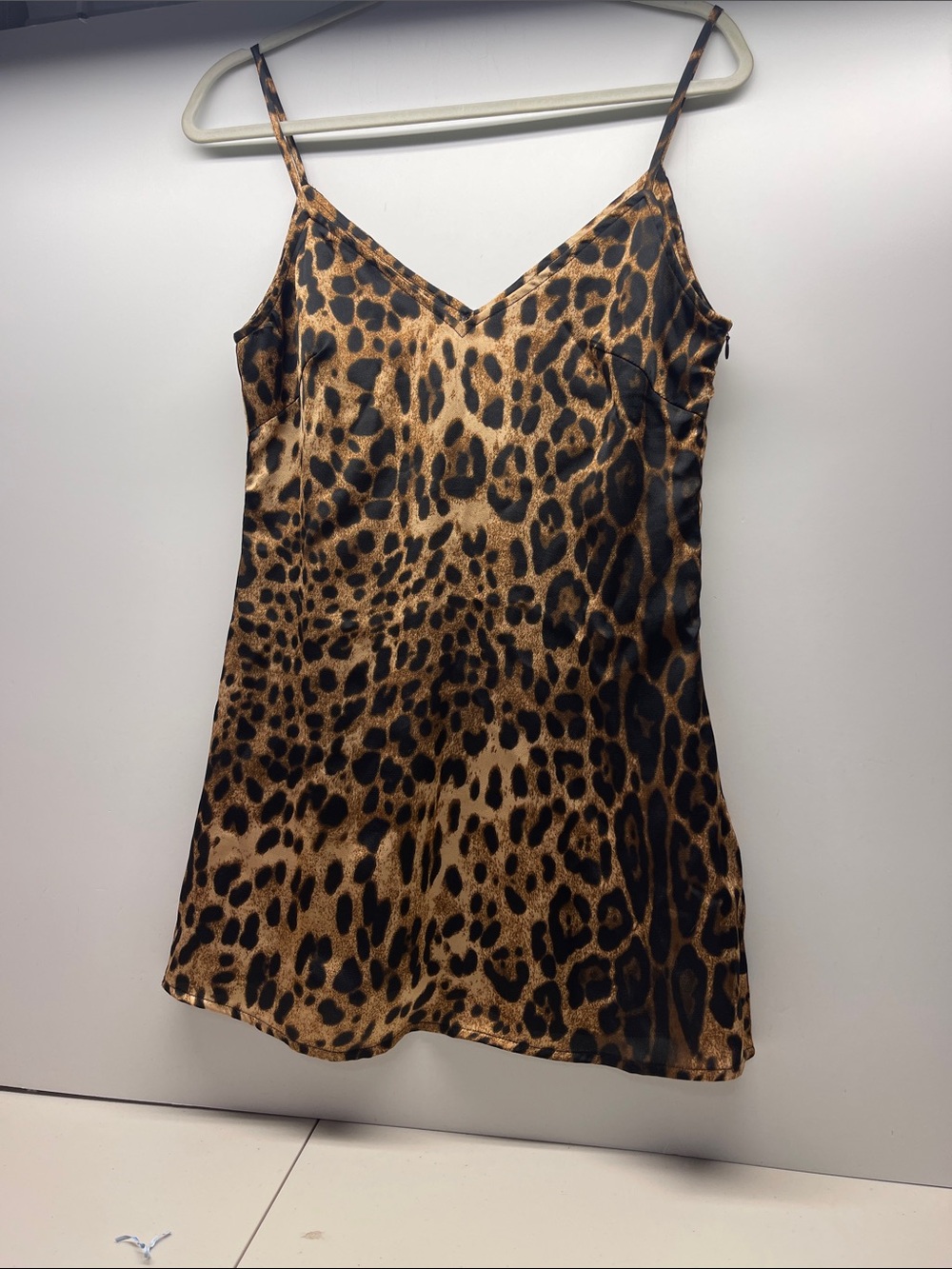 Nasty Gal Leopard Print Fitted Mini Dress Size 2